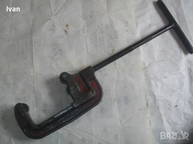 4" Цола Немски Масивен ТРЪБОРЕЗ за рязане на стоманени тръби ALARM  ОТЛИЧЕН 65см/4,5 кг Захват 14см, снимка 3 - Други инструменти - 47325806