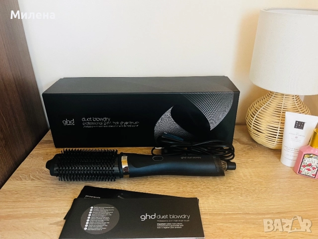 GHD duet  blowdry четка с горещ въздух + подарък, снимка 5 - Маши за коса - 49598915