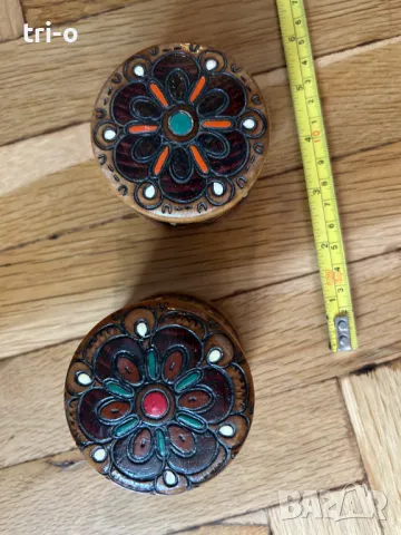 Дървени битови фигурки пирография Хаванчета, свещник, стомни, бъклици, кутийки и други, снимка 3 - Други - 48974460