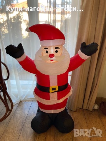 Лед надуваем Дядо Коледа 120см височина, снимка 4 - Надуваеми играчки - 43266417