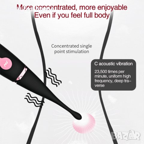 Луксозен масажор kissplay Г spot pen, снимка 2 - Масажори - 36616243