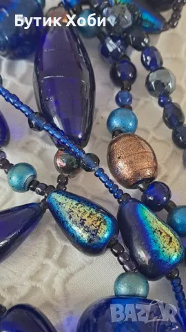 Уникален  авторски гердан ,,Лампворк,,, снимка 7 - Антикварни и старинни предмети - 50077176