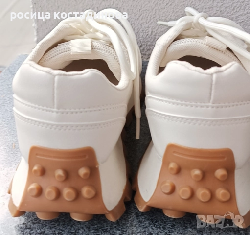 Дамски бежови обувки Sinsay, снимка 8 - Маратонки - 51543935