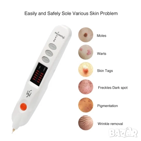 Нов професионален плазма пен, plasma pen за премахване на петна, бенки, снимка 3 - Козметични уреди - 52070971