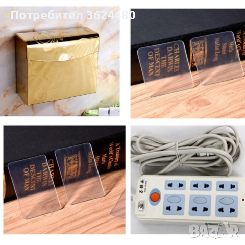 Прозрачни самозалепващи стикери за закрепване на предмети към гладки повърхности 3149, снимка 3 - Други стоки за дома - 52750175