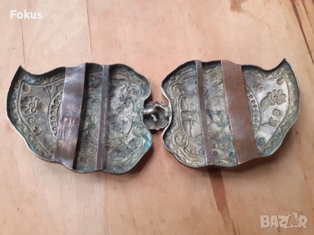 Голяма стара автентична възрожденска пафта пафти чапрази, снимка 4 - Антикварни и старинни предмети - 52041710