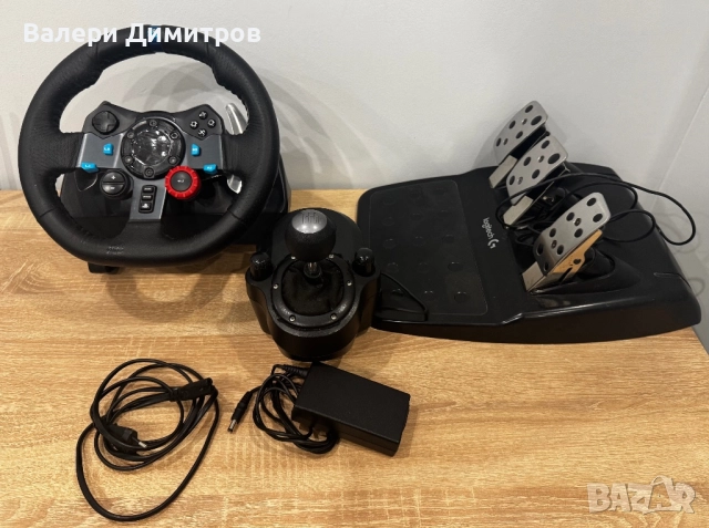 Logitech g29 волан с педали и скоростен лост shifter ПЪЛЕН КОМПЛЕКТ, снимка 6 - Аксесоари - 52806257
