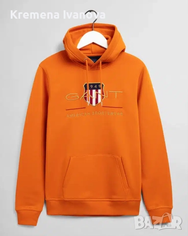 GANT Archive Shield Hoodie, Л, снимка 3 - Суичъри - 51559551