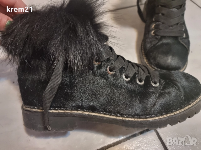 Oscar дамски боти естествен косъм, снимка 5 - Дамски боти - 52972063