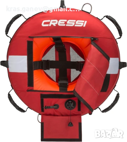 CRESSI буй за свободно гмуркане, надуваем маркер, плуване, снимка 2 - Водни спортове - 50533010