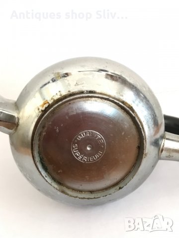 Винтидж бронзов никелиран чайник №0410, снимка 5 - Антикварни и старинни предмети - 33595721