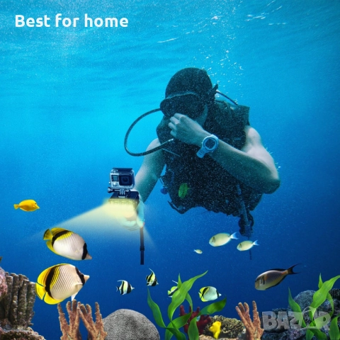 Suptig Водоустойчива, димируема, подводна светлина за GoPro Hero , снимка 6 - Чанти, стативи, аксесоари - 51847186