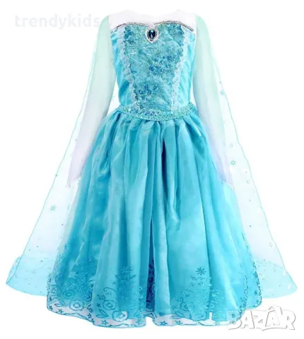 Ново! Луксозна Рокля на Елза , снимка 2 - Детски рокли и поли - 49980508