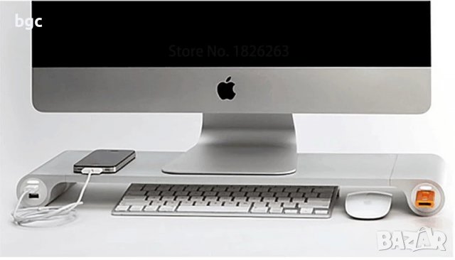 Apple iMac Стойка за Лаптоп/Монитор за Бюро  Алуминиева Лаптоп Монит MacBook Pro AiR за работно бюро, снимка 17 - Друга електроника - 39475184