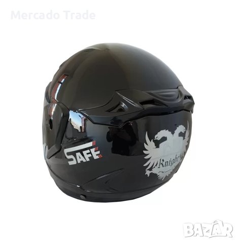 Каска за мотор Mercado Trade, 2405, Черен гланц, снимка 3 - Аксесоари и консумативи - 40410096