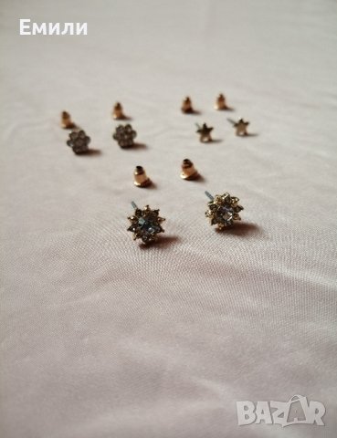 Различни видове нови дамски обеци - цена за брой - перли, кристали, сърца, цветя, халки, топчета, снимка 14 - Обеци - 43920660
