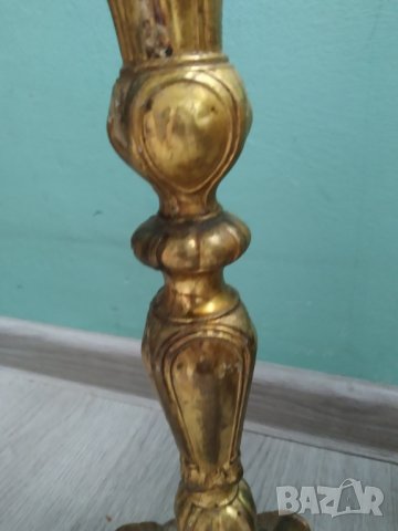 бароков свещник, снимка 3 - Антикварни и старинни предмети - 40222122