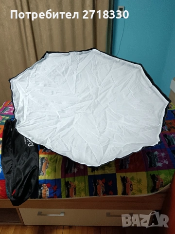 Продавам осмоъгълен софтбокс за ръчна светкавица. , снимка 3 - Светкавици, студийно осветление - 53307178