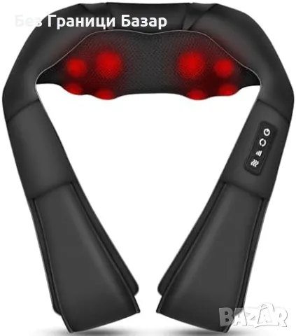 Нов Масажор за врат, рамене и гръб – мощен шиацу масаж с подгряване, снимка 1