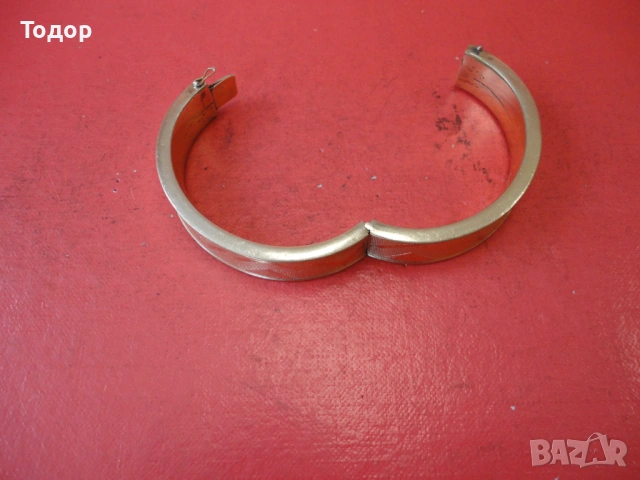 Уникална позлатена твърда гривна Amerikaner SP 3, снимка 8 - Гривни - 53301773