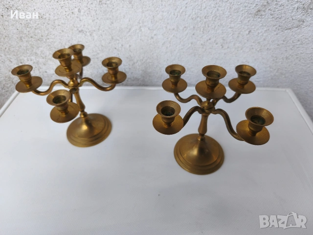 малък месингов свещник , снимка 8 - Декорация за дома - 53562617