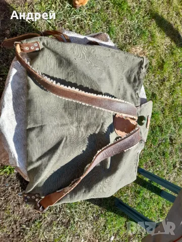 Стара брезентова раница #14, снимка 7 - Екипировка - 49484185