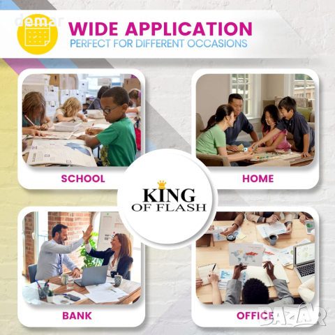 Касети с мастило KING OF FLASH 604XL за Epson 604 XL, 6 броя, снимка 5 - Консумативи за принтери - 44895219