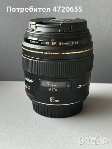 Обектив Canon EF 85mm f/1.8 USM, снимка 2 - Обективи и филтри - 53258901