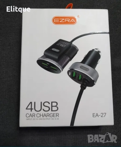 Зарядно устройство за телефон за автомобилна запалка Ezra EA-27, снимка 5 - Други стоки за дома - 52869556