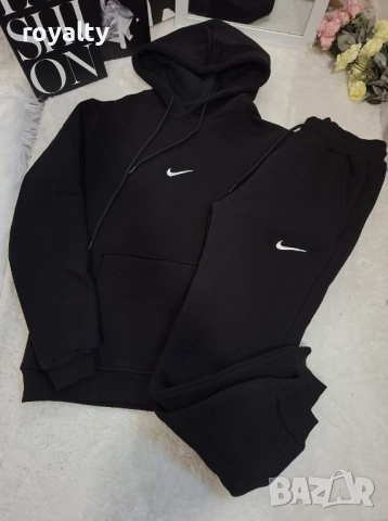 Nike Черен Ватиран Екип , снимка 4 - Спортни екипи - 52526283