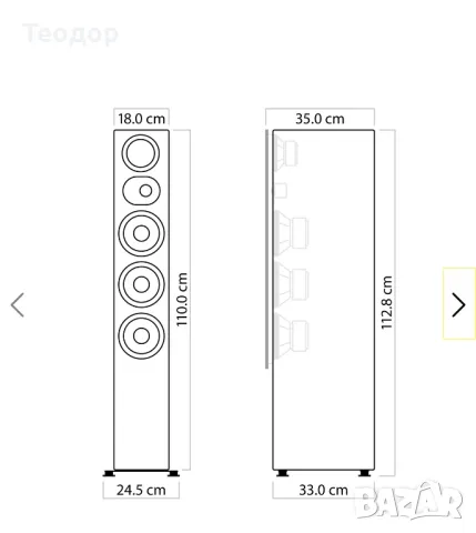Подово стоящи тонколони Nubert NuLine 284 НОВИ! , снимка 3 - Тонколони - 49308626