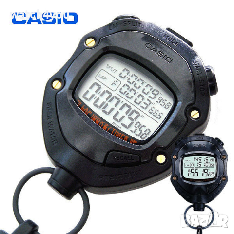 НОВ ПРОФЕСИОНАЛЕН ХРОНОМЕТЪР CASIO HS-80TW-1EF. ПРОФЕСИОНАЛНИ СПОРТНИ ХРОНОМЕТРИ КАСИО HS STOPWATCH, снимка 2 - Други - 35618880
