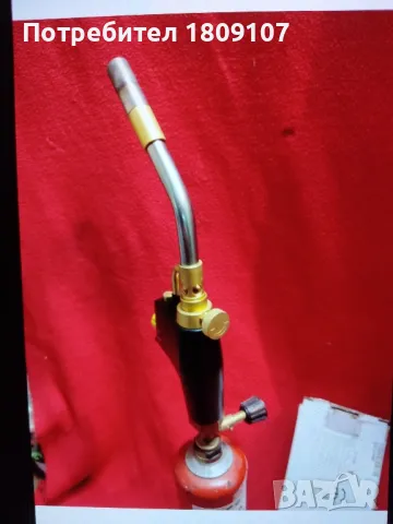 Газова горелка с пиезо запалване и зареждаща се бутилка 1.280 л, снимка 4 - Други стоки за дома - 48421936