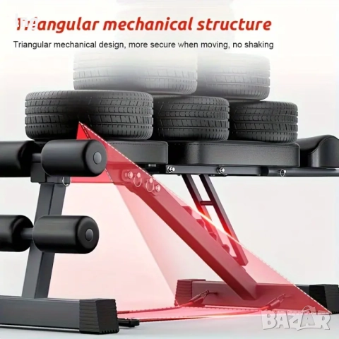 Продавам: Мултифункционална сгъваема лежанка за фитнес, снимка 9 - Фитнес уреди - 51453335