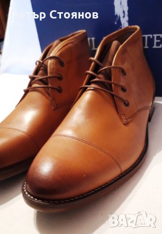 Удобни мъжки кларкове от естествена кожа PAUL HUNTER №45, снимка 3 - Мъжки боти - 27180182