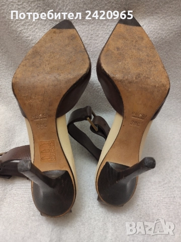 Gucci елегантни обувки на ток , снимка 7 - Дамски елегантни обувки - 51629277