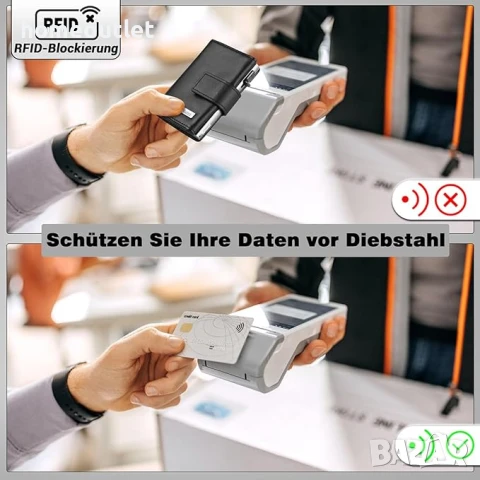 ПРОМОЦИЯ Компактен портфейл от естествена кожа и RFID защита TIMOXI RFID WALLET (X0019RSPX5), снимка 5 - Портфейли, портмонета - 50849955