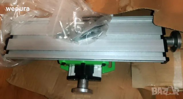 Маркова стойка bosch на рейка за настолна бормашина с координатна масичка, снимка 2 - Бормашини - 37916401