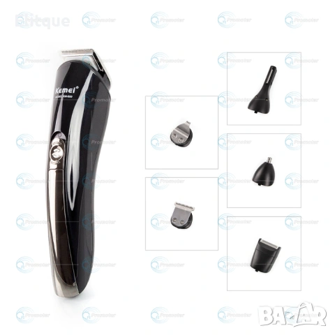 Машинка за подстригване тример с приставки KEMEI - 11в1, снимка 4 - Други - 53127850