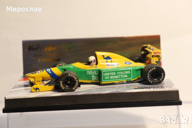 1:43 MINICHAMPS BENETTON FORD F1 БОЛИД ФОРМУЛА, снимка 6 - Колекции - 52746837
