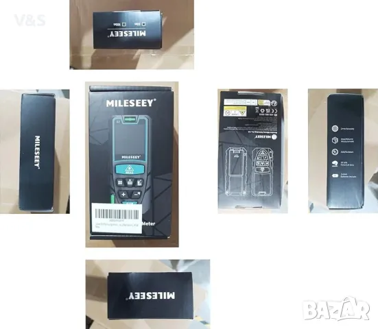 Лазерна ролетка, цифров лазерен дистанциономер Rockseed 50 метра, с 2 мехурчета, снимка 9 - Измервателни инструменти - 48302670