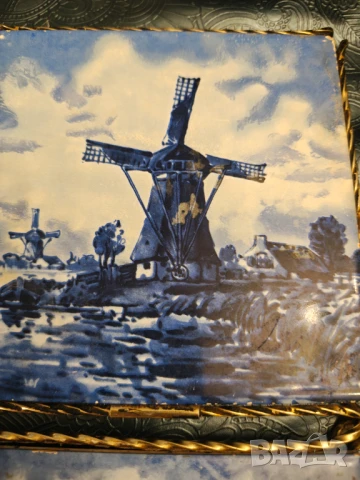 Делфт порцелан и месинг поставки, снимка 3 - Декорация за дома - 50692361