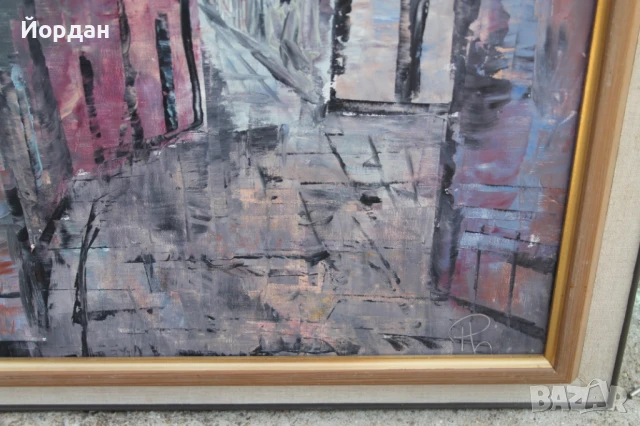 Картина масло върху платно ''P.Larsen'', снимка 6 - Картини - 50701684