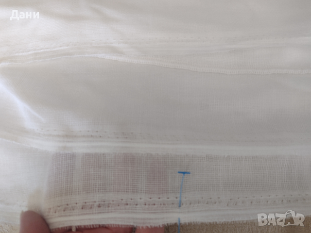 Плат за тънко перде имитиращо на ленена текстура