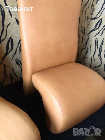 Стол от естествена кожа /2 броя/, снимка 2 - Столове - 38602121