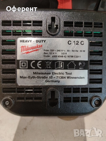 Milwaukee C12DD винтоверт., снимка 4 - Винтоверти - 53291529