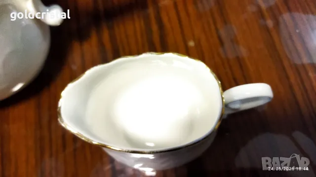 Стар български костен порцелан Бононя Ралица чайник заханица латиера , снимка 8 - Антикварни и старинни предмети - 50415624