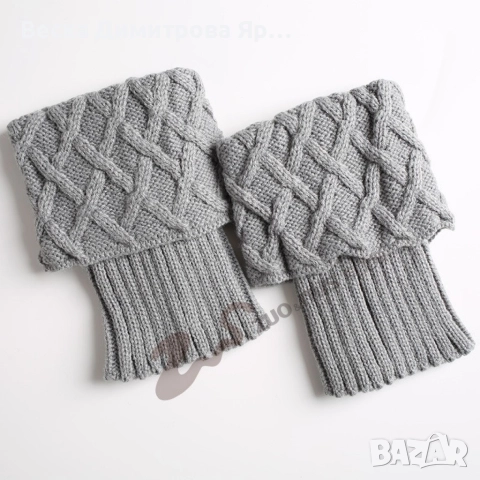 Плетени дамски чорапи, гети, снимка 7 - Други - 52643691