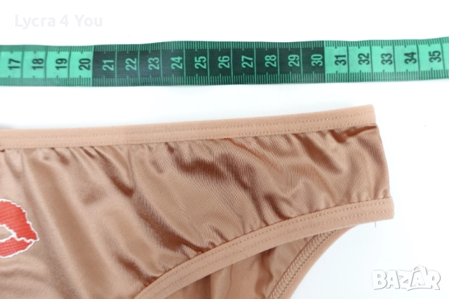 Лъскави бикини в цвят на старо злато и апликация 'целувка' отпред, снимка 10 - Бельо - 52958346