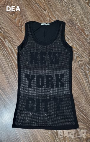 Черна рокля-туника NEW YORK S/M-10лв.НОВА, снимка 2 - Рокли - 40843516